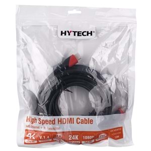 Hytech HYHDM10 HDMI TO HDMI 10m Altın Uçlu 24K 1.4 Ver. 3D Kablosu