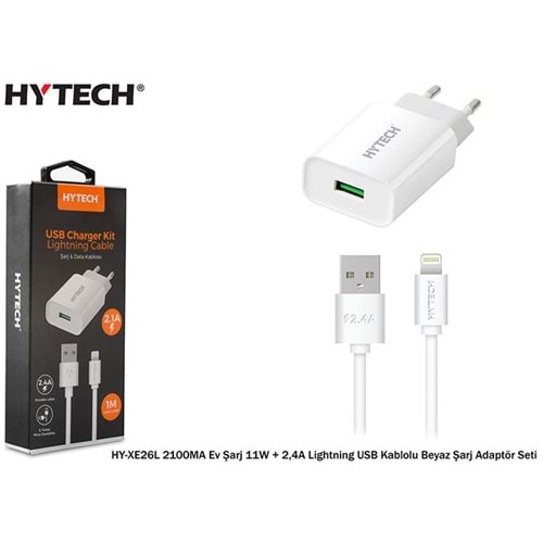 Hytech HYXE26L Lightning USB Kablolu 2100MA Ev Şarj 11W